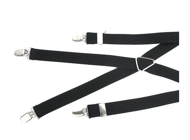 Herre seler   2,5 cm sort* 